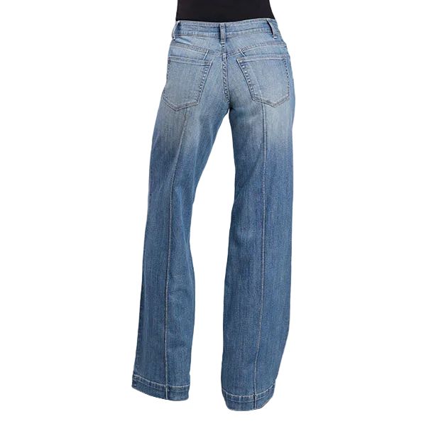 Women's Stetson Front Seam Mid Rise Wide Leg Jeans 11-054-0675-1201