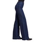 Women's Stetson High Rise Wide Leg Plain Pocket Jeans 11-054-0751-0205