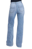 Stetson Women's Medium Wash High Rise Wide Leg Jeans 11-054-0751-0207 