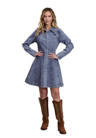 Stetson Women's Long Sleeve Denim Dress 11-057-0202-7041