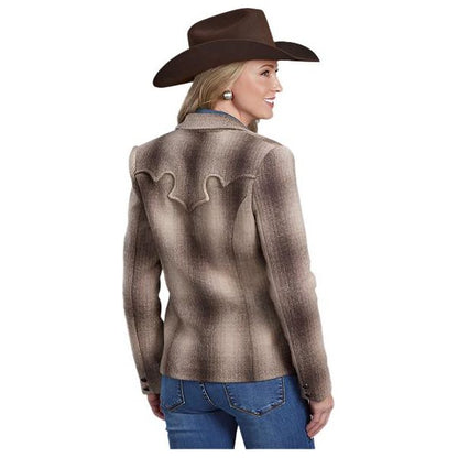 Stetson Ombre Wooly Plaid Blazer - Crazy House Western Wear