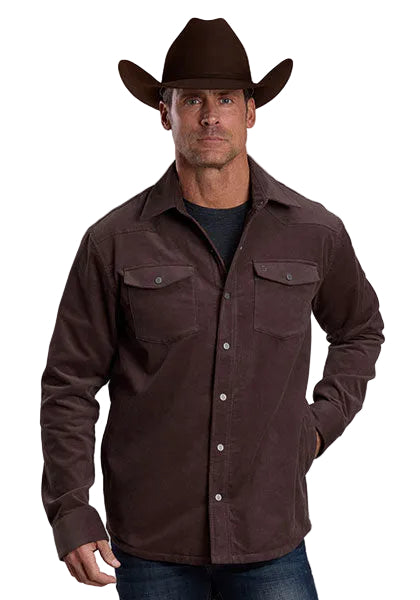 Stetson Men's Brown Corduroy Lined Shirt Jacket 11-097-0119-6107 
