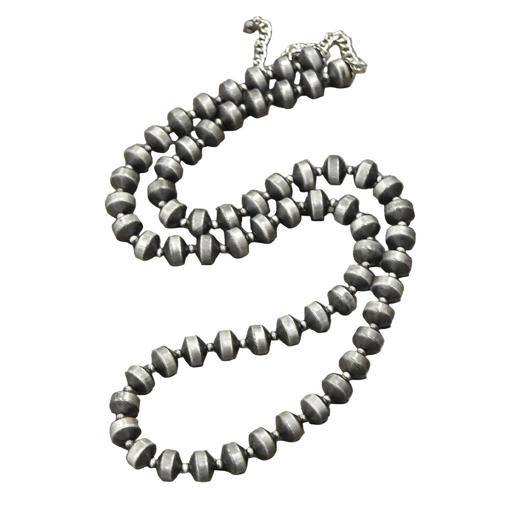Women's Isac Handmade Rondelle Navajo Bead Necklace 