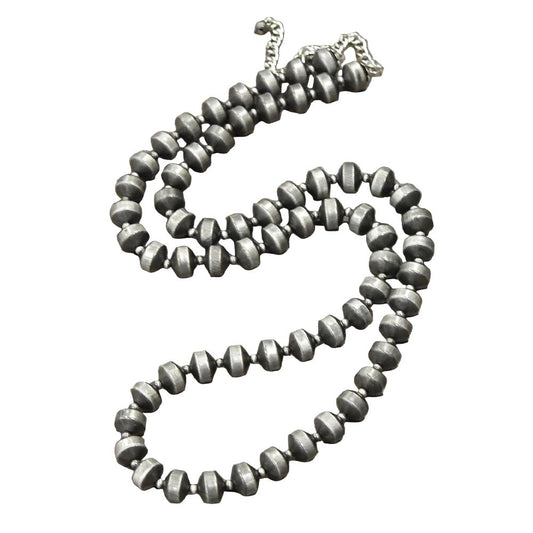 Women's Isac Handmade Rondelle Navajo Bead Necklace 