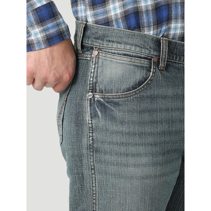 Men's Wrangler Dark Knight Retro Slim Straight Leg Jean 112318445 - Crazy House Western Wear