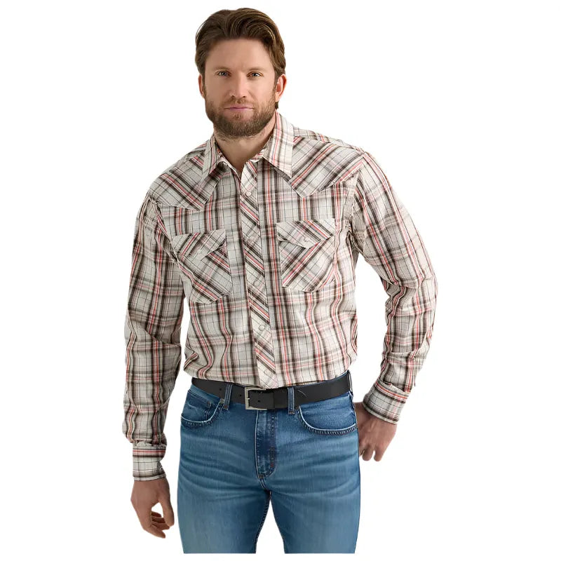 Men's Wrangler® 20X® Competition Advanced Comfort Long Sleeve Shirt - Classic Fit 112352257 - Crazy House Western Wear