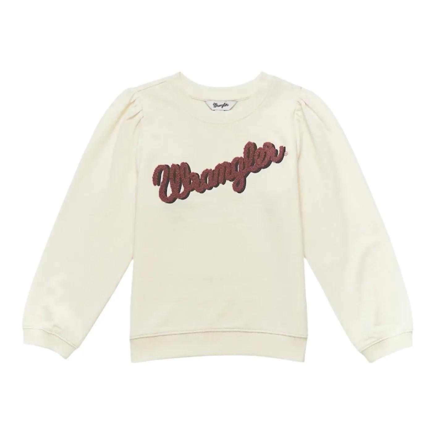 Wrangler Embroidered Puff Sleeve Pullover - Crazy House Western Wear