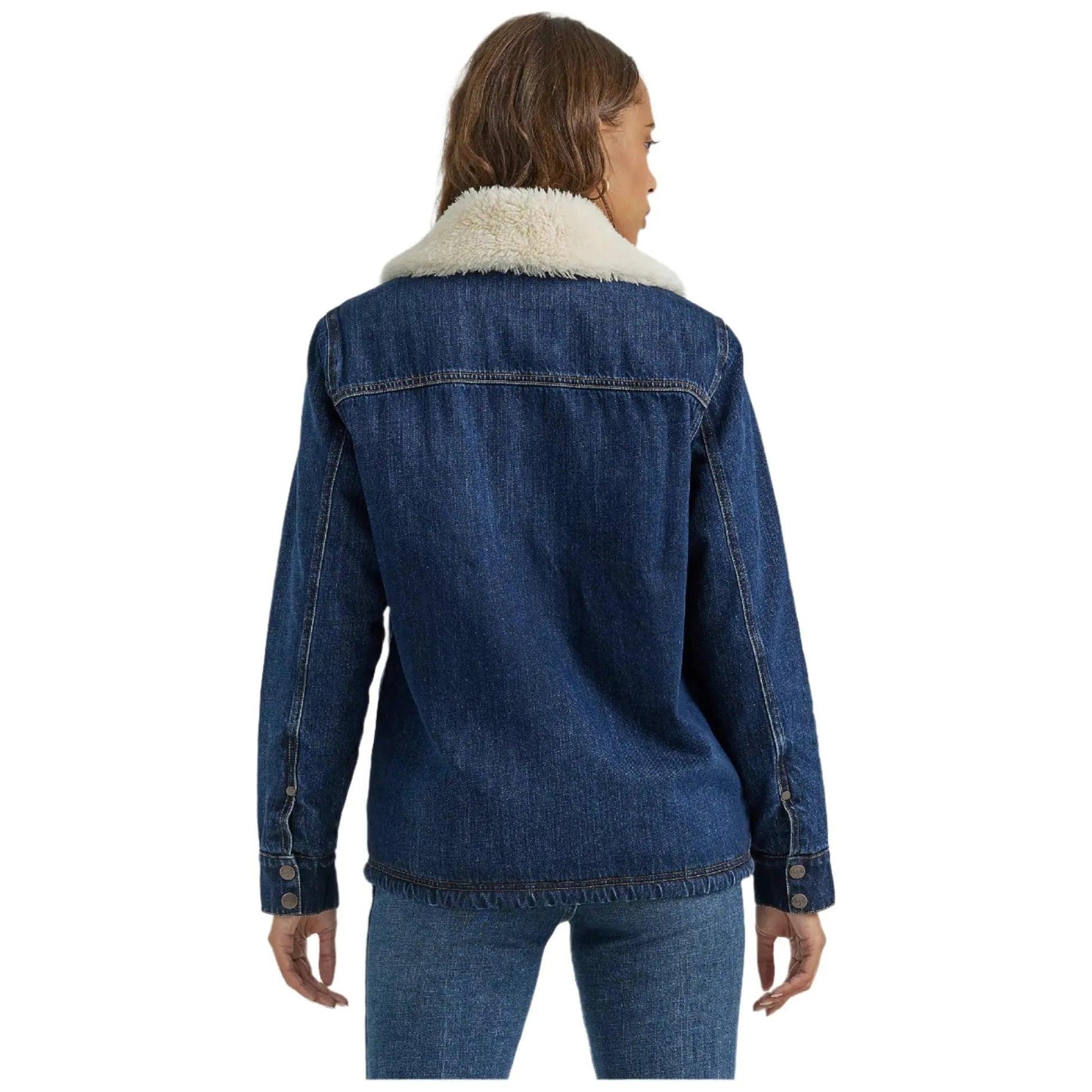 Wrangler Western Sherpa Lined Denim Coat - Crazy House Western Wear