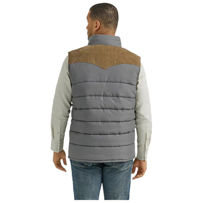 Wrangler Corduroy Yoke Puffer Vest - Crazy House Western Wear