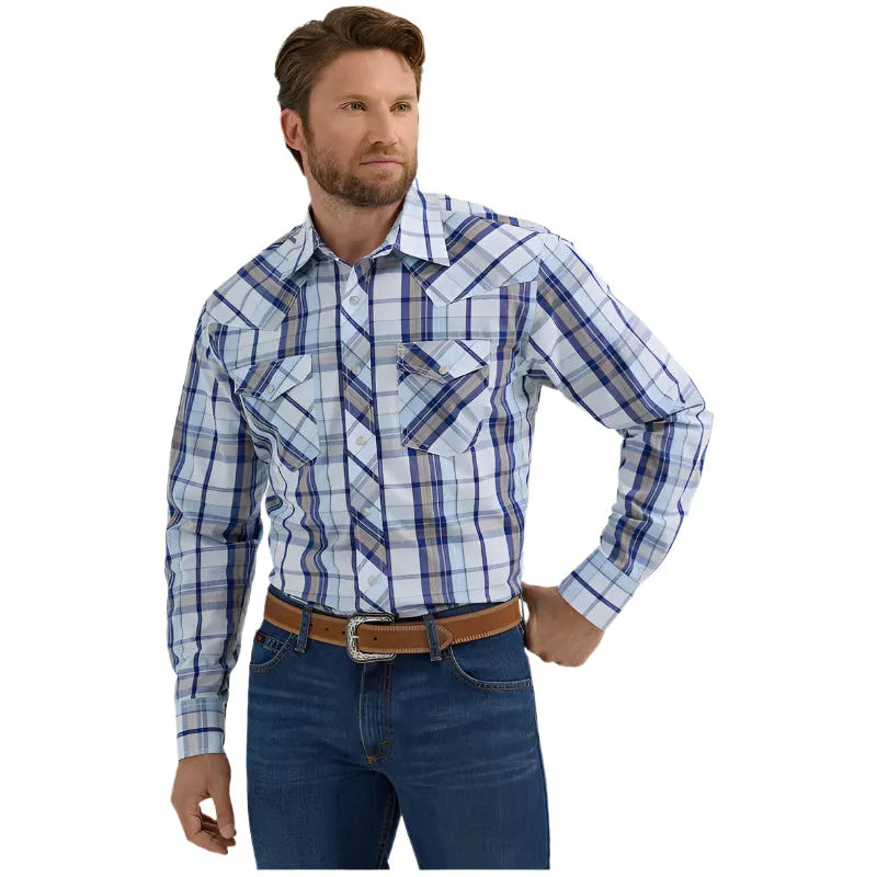 Men's Wrangler 20X® Competition Advanced Comfort Long Sleeve Two Pocket Western Snap Shirt 112356585 - Crazy House Western Wear