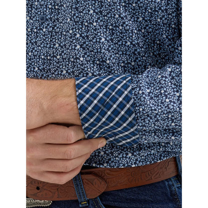 Men's Wrangler® George Strait™ Long Sleeve Button Down Two Pocket Shirt 112356614 - Crazy House Western Wear
