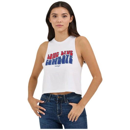Women's Wrangler Festival Crop Graphic Tank 112361861