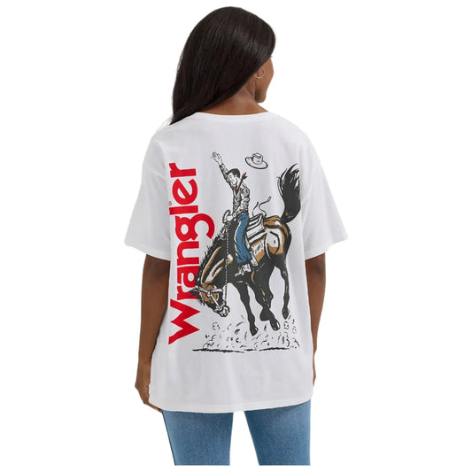 Women's Wrangler Western Back Graphic Oversized Tee 112361881