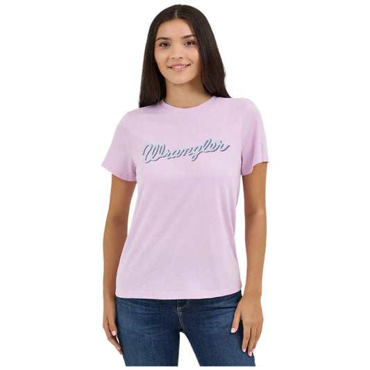 Women's Wrangler Kabel Logo Vibrant Reg Fit Tee 112361982