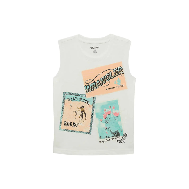 Girl's Wrangler Western Graphic Tank 112364325 - Crazy House Western Wear