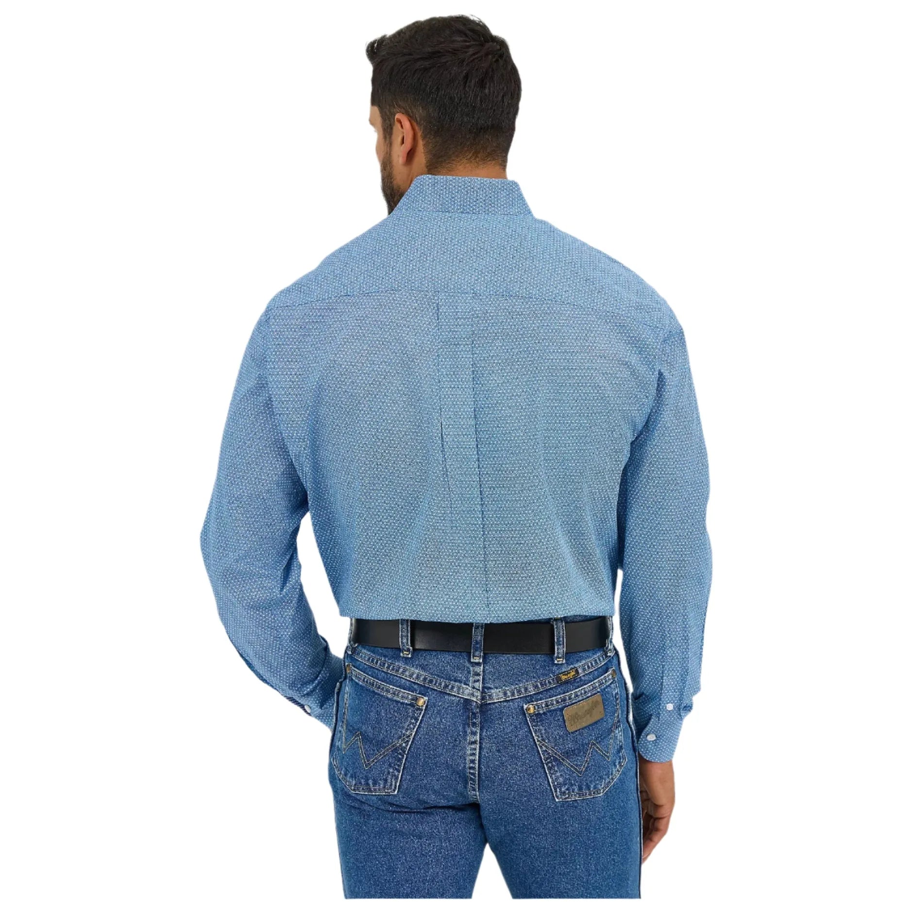 Men's Wrangler George Strait™ Long Sleeve Button Down One Pocket Shirt 112365377 - Crazy House Western Wear