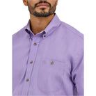 Men's Wrangler George Strait™ Solid One Pocket Button Down Shirt 112365382 - Crazy House Western Wear