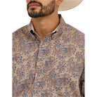 Men's Wrangler George Strait™ Long Sleeve Button Down Two Pocket Shirt 112365403 - Crazy House Western Wear