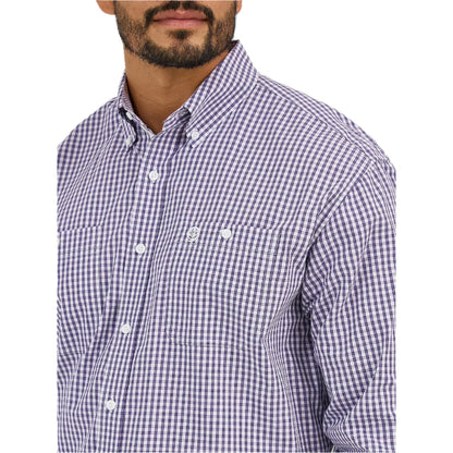 Men's Wrangler George Strait™ Long Sleeve Button Down Two Pocket Shirt 112365405 - Crazy House Western Wear