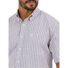 Men's Wrangler George Strait™ Short Sleeve One Pocket Button Down Shirt 112365411 - Crazy House Western Wear