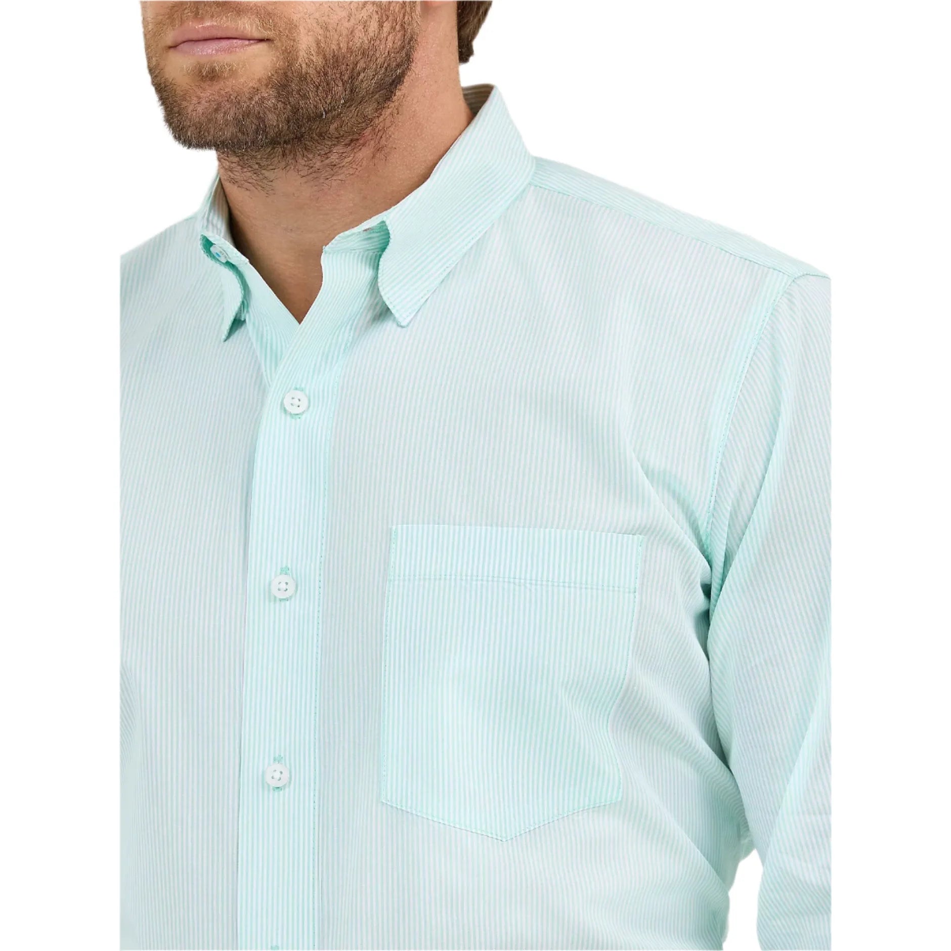 Men's Wrangler Cody Johnson One Pocket Button Down Shirt 112365606 - Crazy House Western Wear