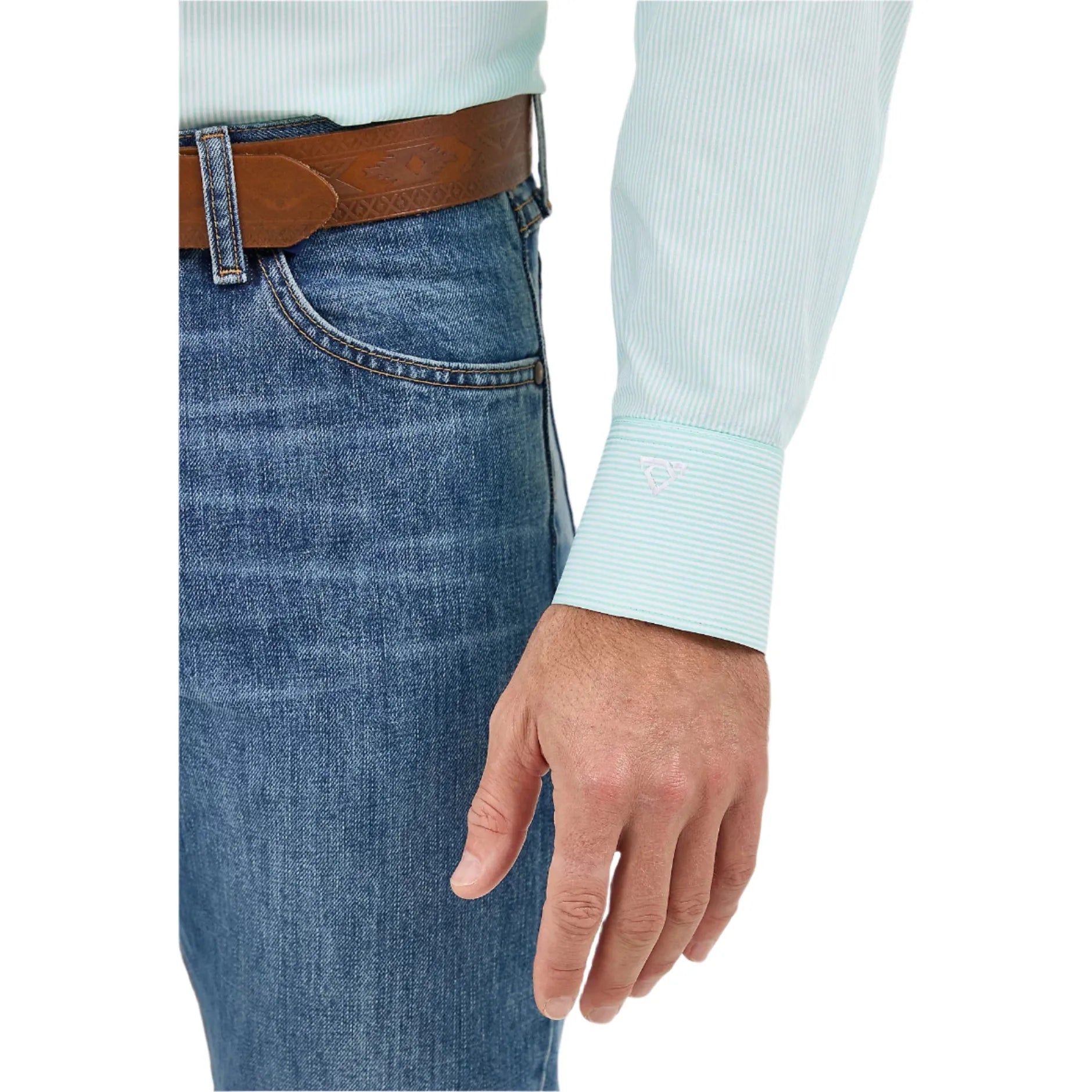 Men's Wrangler Cody Johnson One Pocket Button Down Shirt 112365606 - Crazy House Western Wear