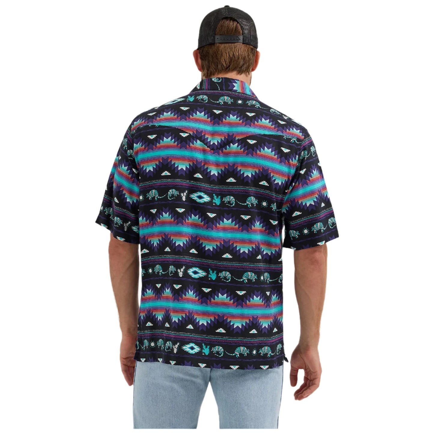 Men's Wrangler Coconut Cowboy Snap Front Camp Shirt 112365609