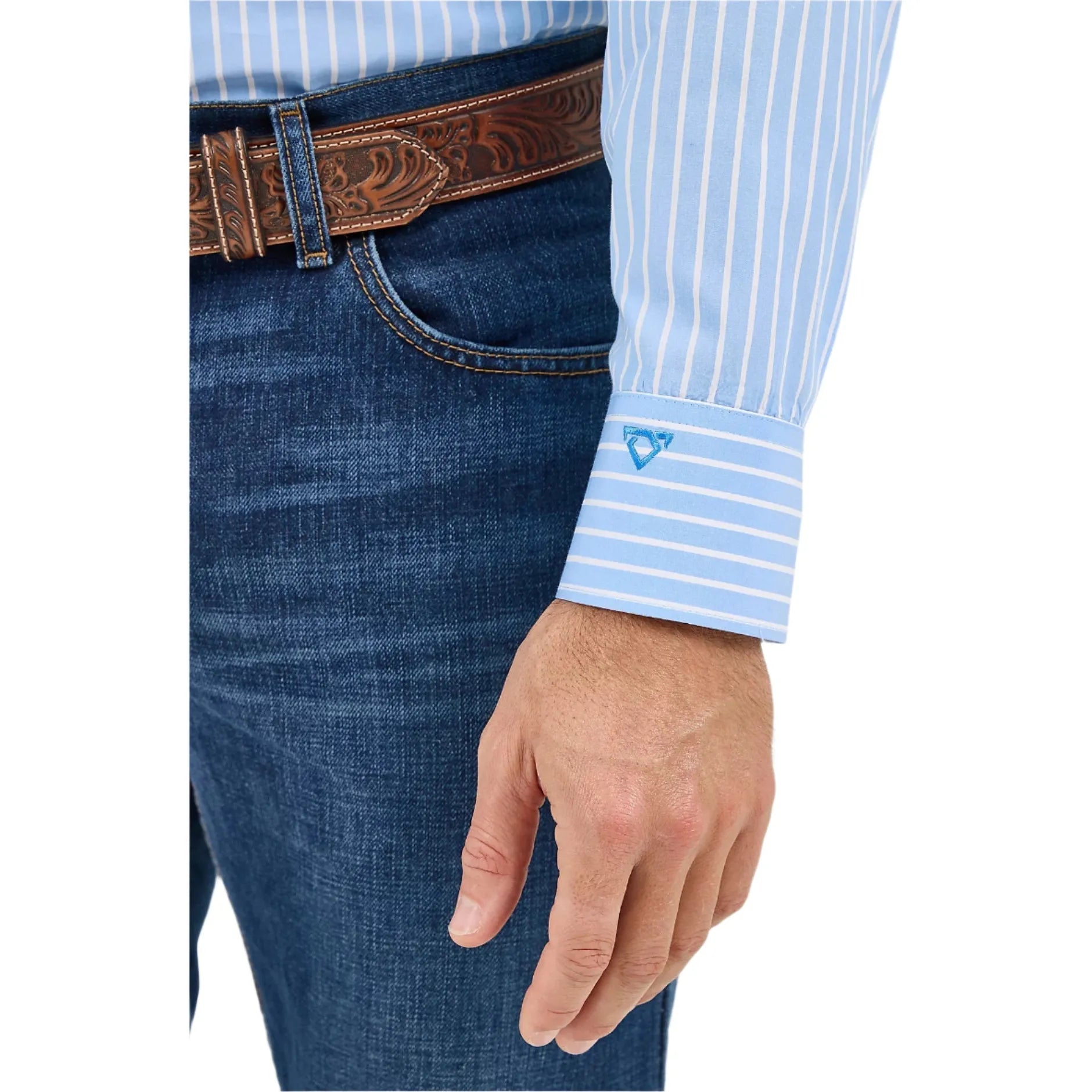 Men's Wrangler Cody Johnson One Pocket Button Down Shirt 112365617 - Crazy House Western Wear