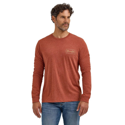 Men's Wrangler Long Sleeve Cowboy Back Graphic T-Shirt 112365696