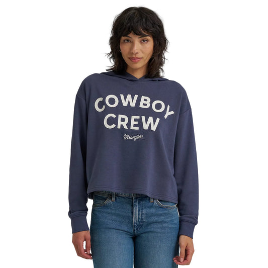 Women's Wrangler Graphic Cropped Relaxed Hoodie 112365764