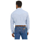 Men's Wrangler Wrinkle Resist Long Sleeve Western Snap Plaid Shirt 112365849 - Crazy House Western Wear