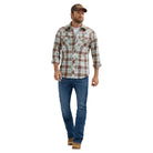 Men's Wrangler Retro® Long Sleeve Sawtooth Snap Pocket Western Shirt 112365896 - Crazy House Western Wear