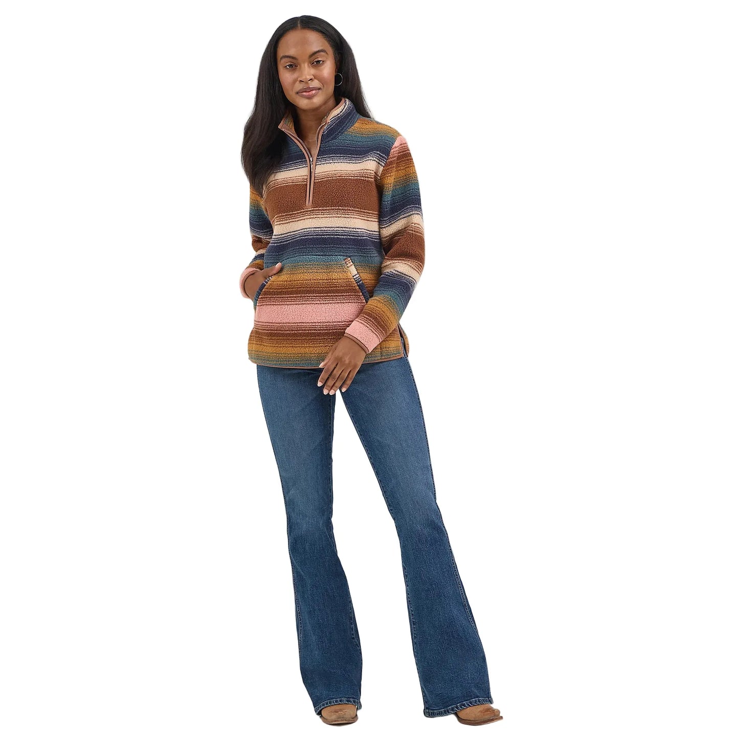 Women's Wrangler Retro® Quarter-Zip Sherpa Pullover 112367282