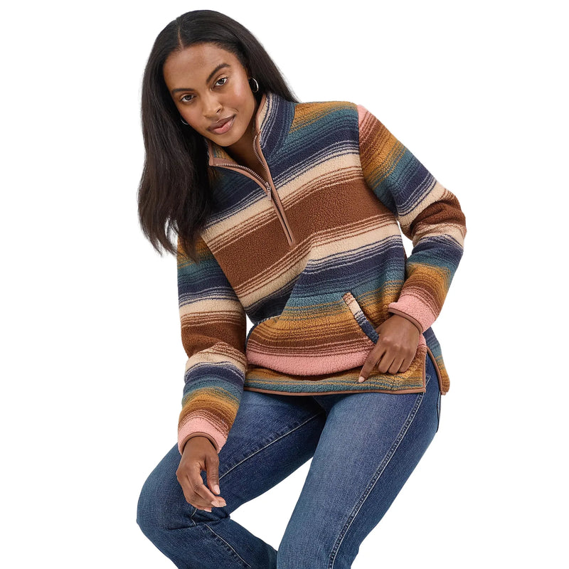 Women's Wrangler Retro® Quarter-Zip Sherpa Pullover 112367282