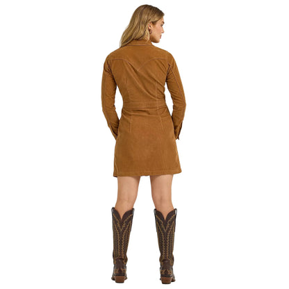 Women's Wrangler Corduroy Western Shirt Dress 112367335