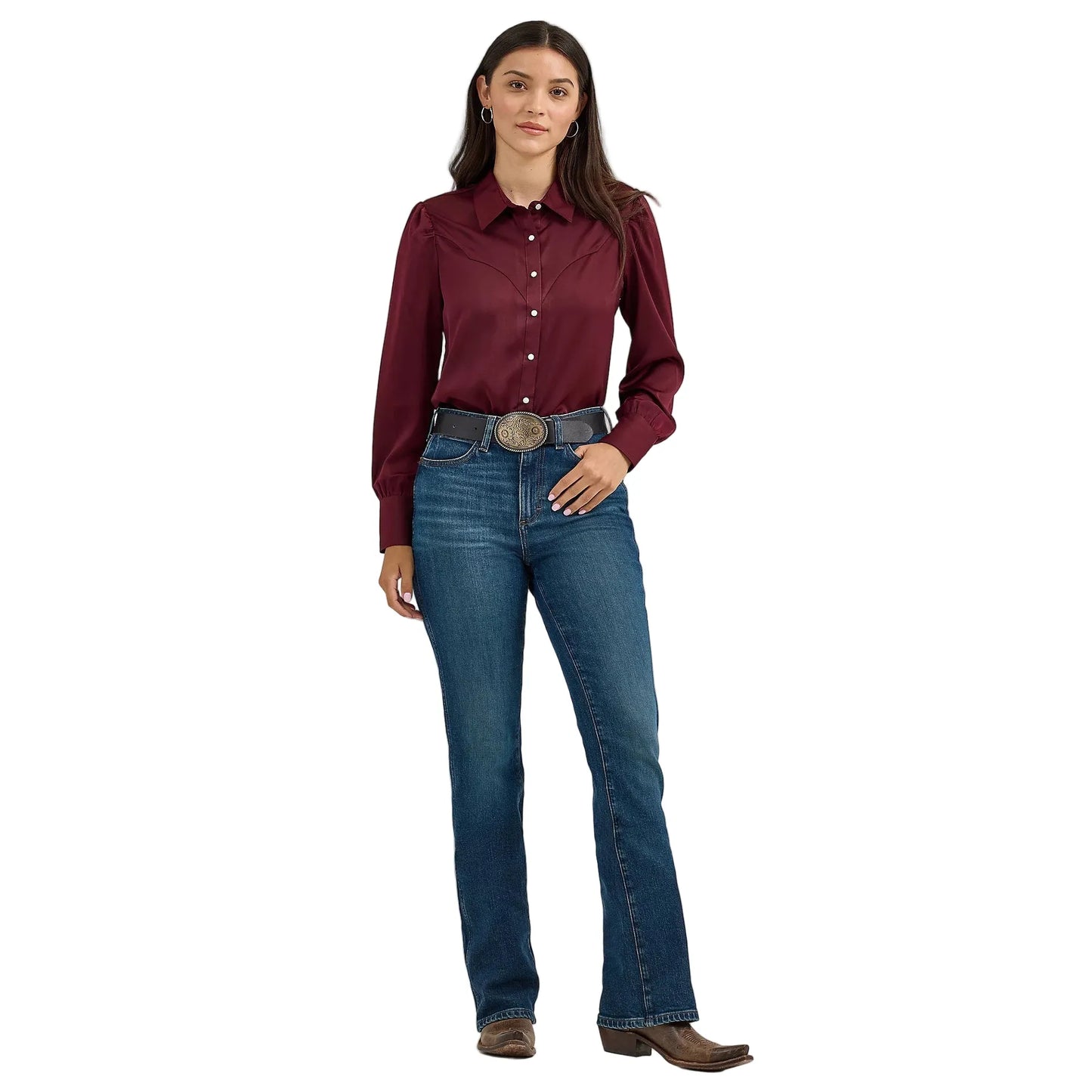 Women's Wrangler Satin Rodeo Blouse 112367388