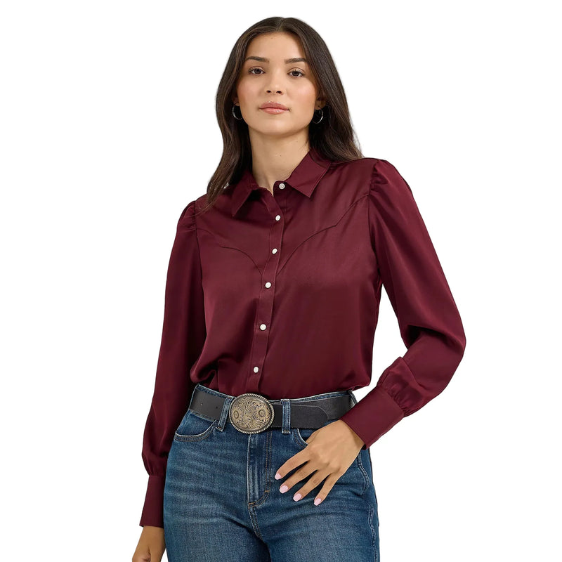 Women's Wrangler Satin Rodeo Blouse 112367388