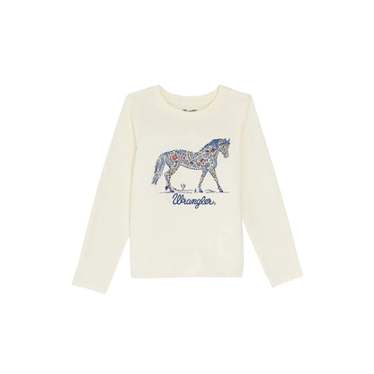 Girl's Wrangler Long Sleeve Western Graphic Tee 112367488
