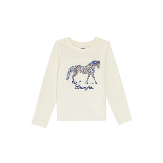 Girl's Wrangler Long Sleeve Western Graphic Tee 112367488