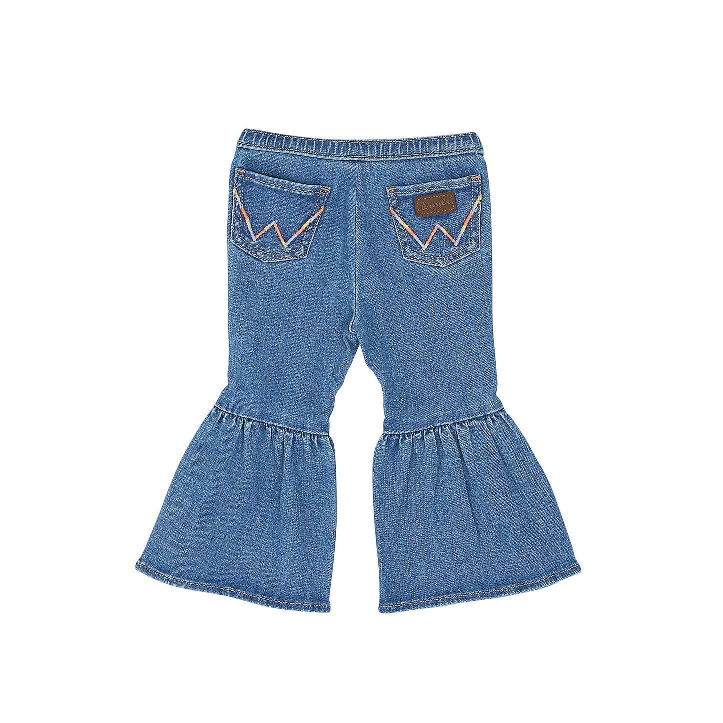 Girl's Wrangler Ruffle Leg Flare Jean 112367531