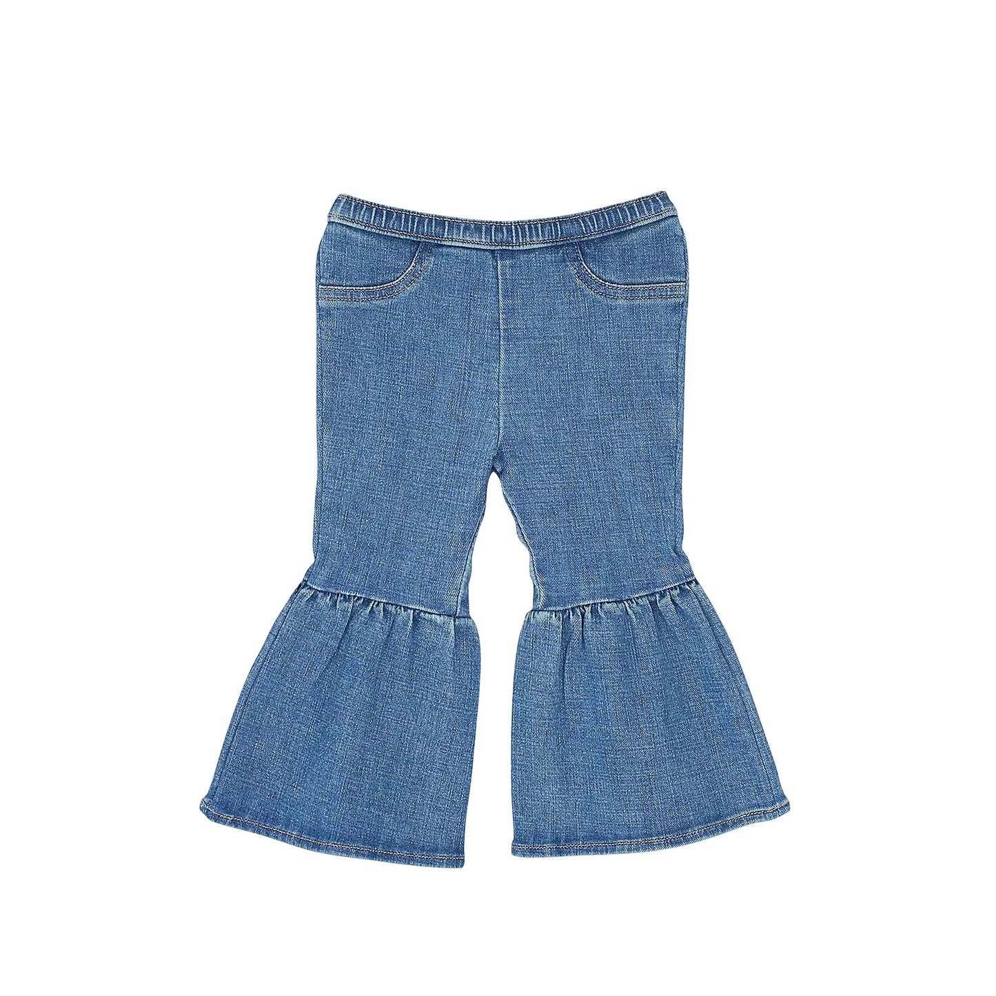 Girl's Wrangler Ruffle Leg Flare Jean 112367531