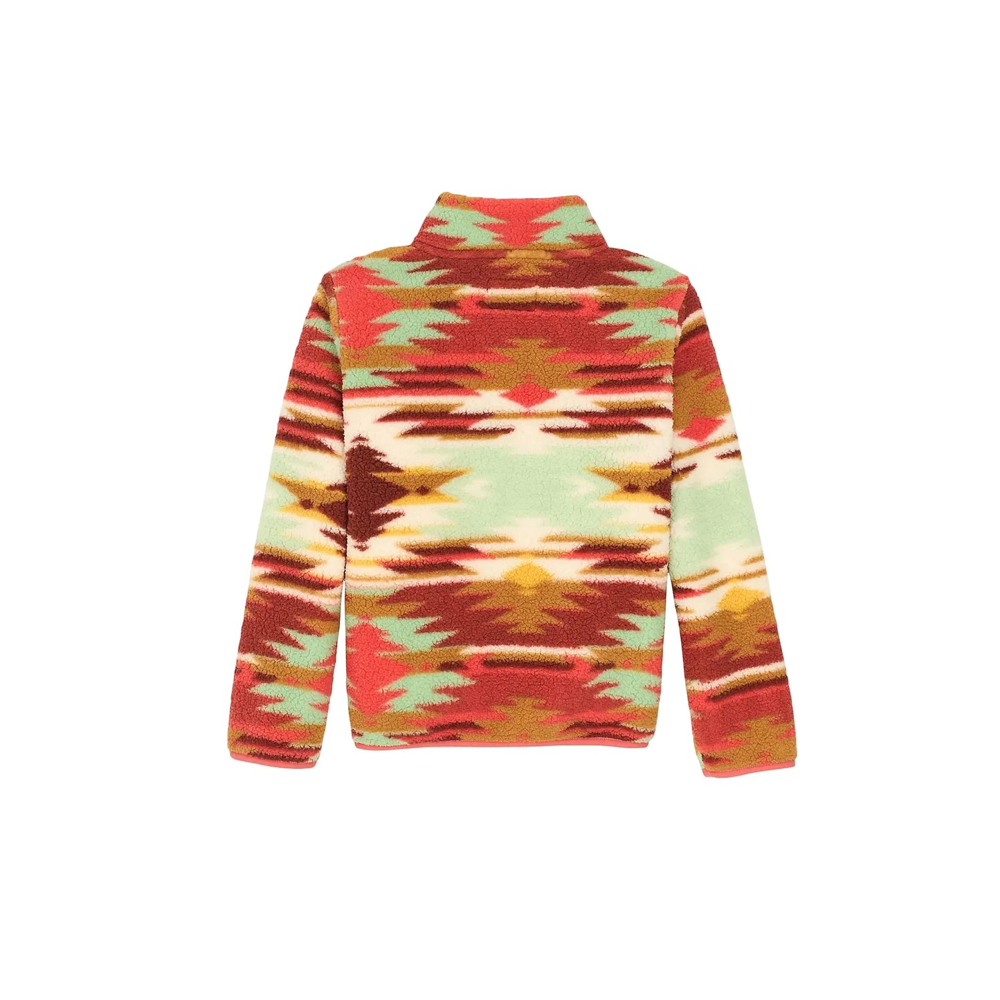Girl's Wrangler Southwest Quarter-zip Sherpa Pullover 112367539