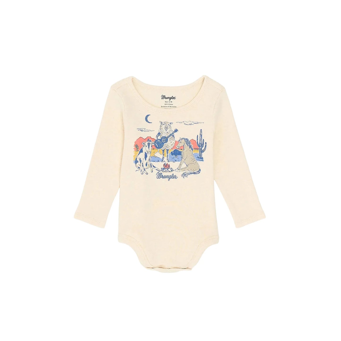 Girl's Wrangler Long Sleeve Graphic Knit Bodysuit 112367542