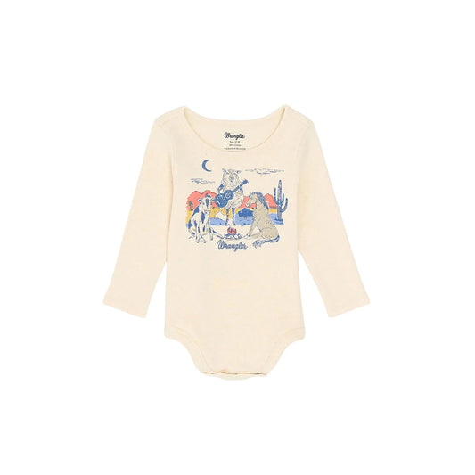 Girl's Wrangler Long Sleeve Graphic Knit Bodysuit 112367542