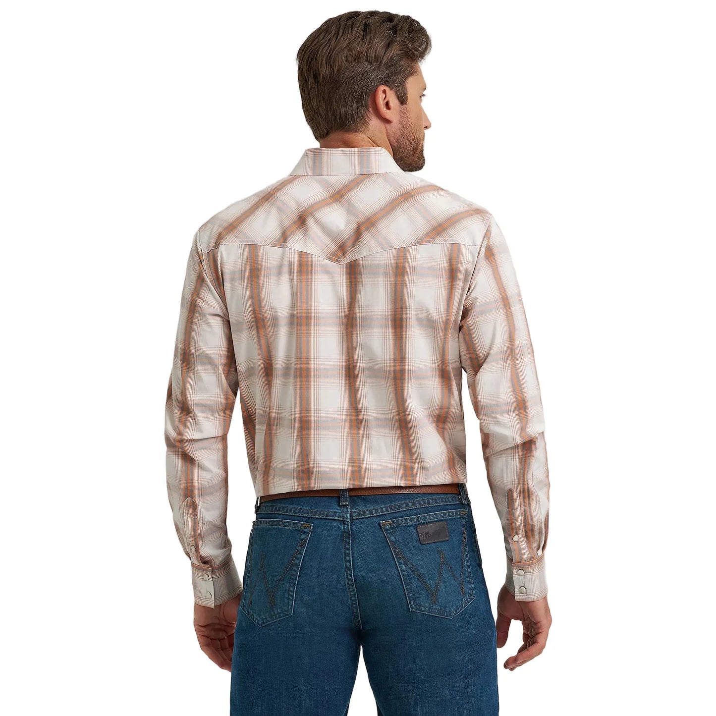 Men's Wrangler 20X Long Sleeve Two Pocket Western Snap Shirt 112367927