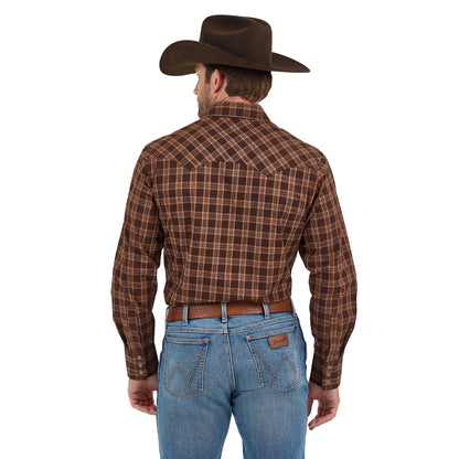 Men's Wrangler Retro Long Sleeve Sawtooth Snap Pocket Western Shirt 112368075