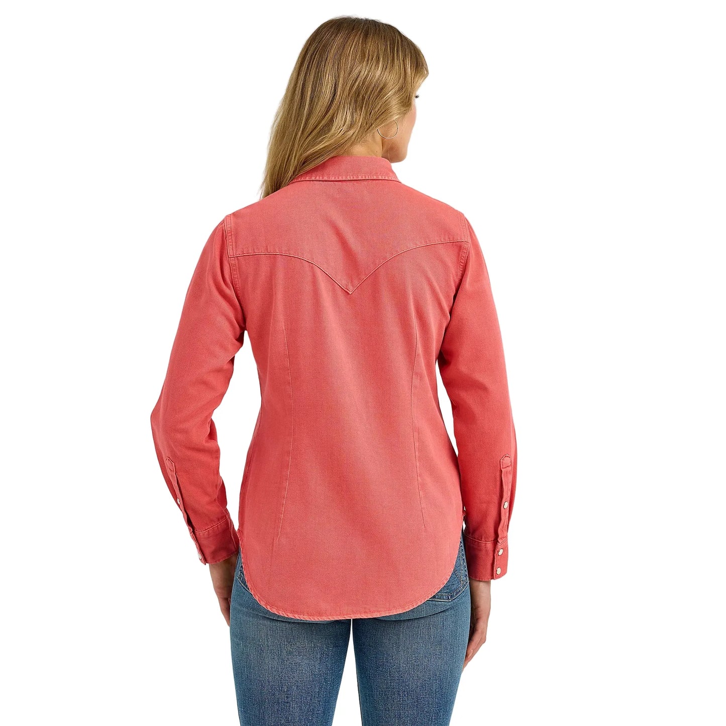 Women's Wrangler Colorwash Slim Western Snap Shirt 112368182