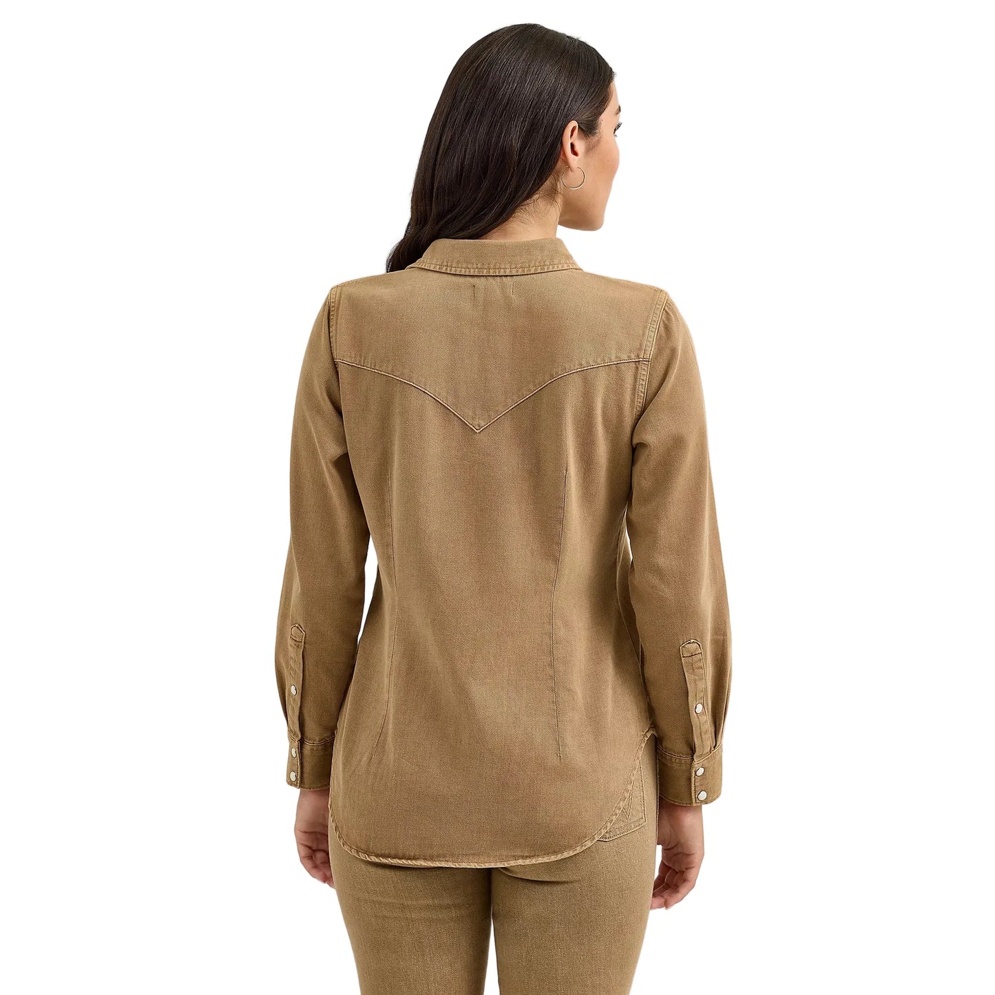 Women's Wrangler Colorwash Slim Western Snap Shirt 112368183