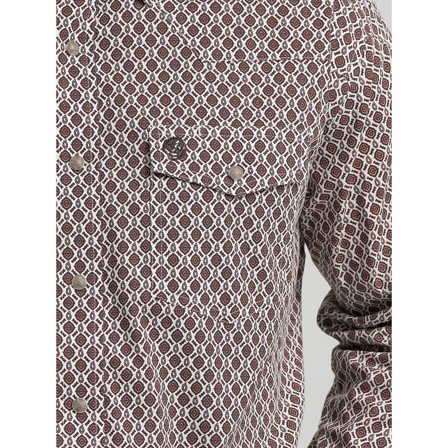 Men's Wrangler George Strait Troubadour Long Sleeve Western Snap Shirt 112368211