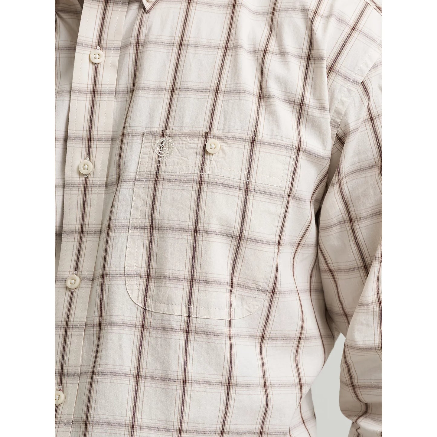 Men's Wrangler George Strait Long Sleeve Button Down One Pocket Shirt 112368227